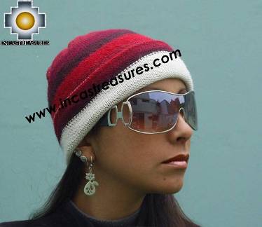 Women Alpaca Reversible Hats